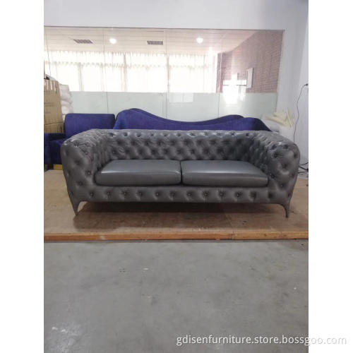 Windsor Three Seater Sofa Tufted Chesterfield Couch